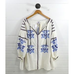 N/NICHOLAS FLORAL EMBROIDERED DRESS #131-188